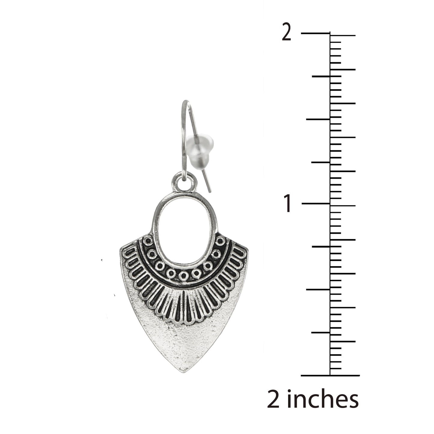 Rustic Ethnic Boho Antique Silver Minimalist Everyday Earrings, Platinum Ear Wires