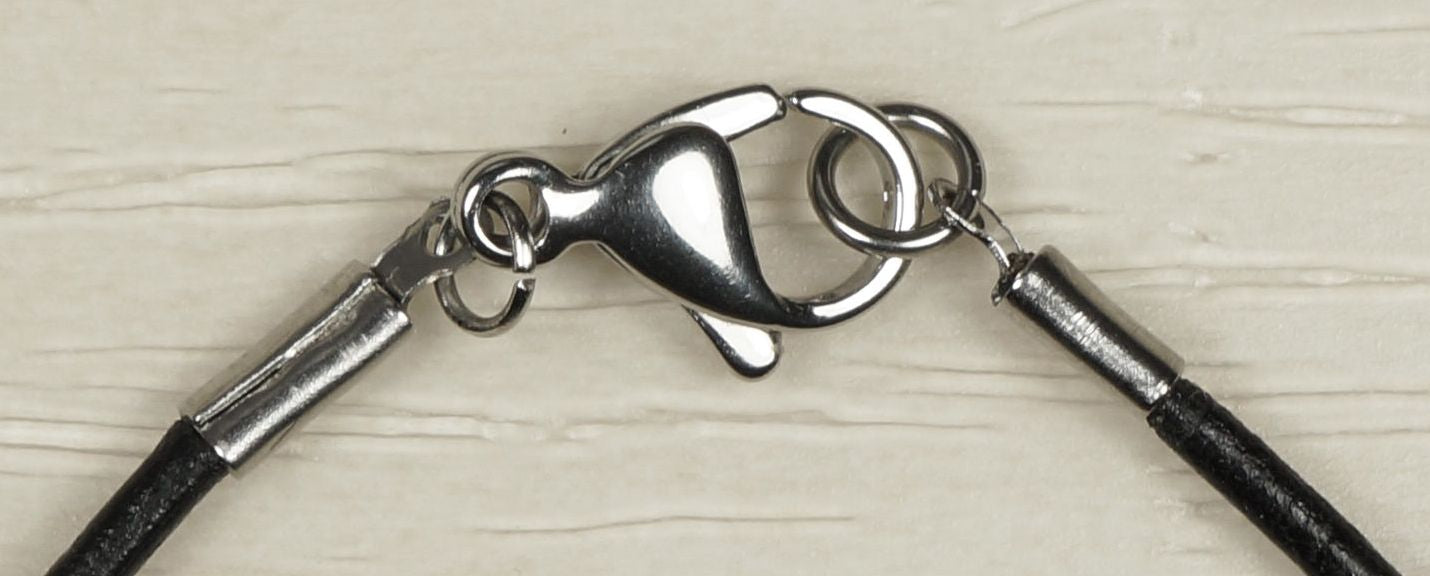 Intricate Yin Yang Highly Detailed Dragon Pendant Black Leather Cord Necklace, Length Choices, Gift for Her or Gift for Him