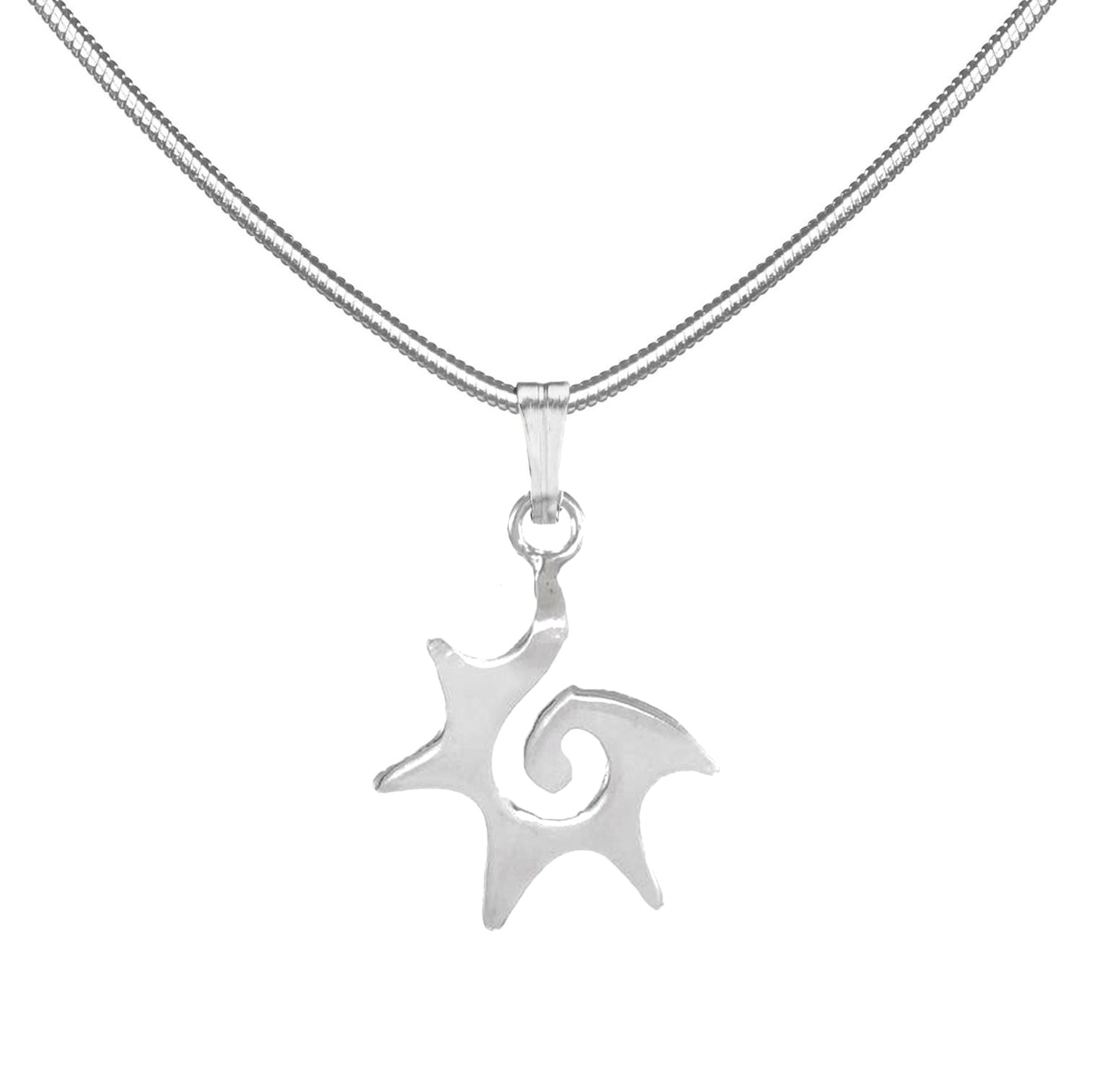 Dainty Celestial Sterling Silver Starburst, Stainless Steel Chain Necklace and Earring Set, Length Choices
