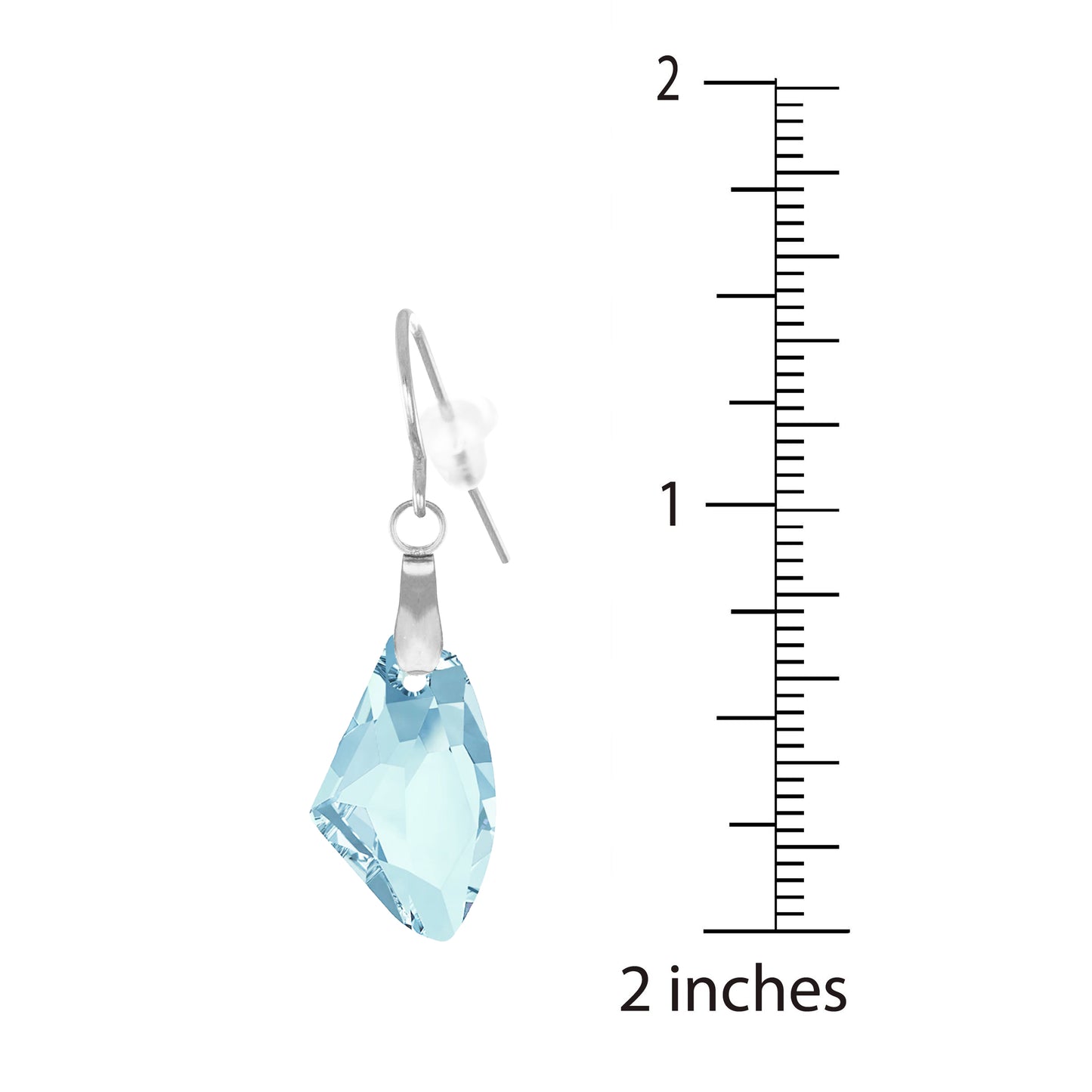 Color Choices, Sparkling 19mm Swarovski Crystal Galactic Earrings, Hypoallergenic 18K Gold or Platinum Ear Wires, Wedding Jewelry, Gift for Her