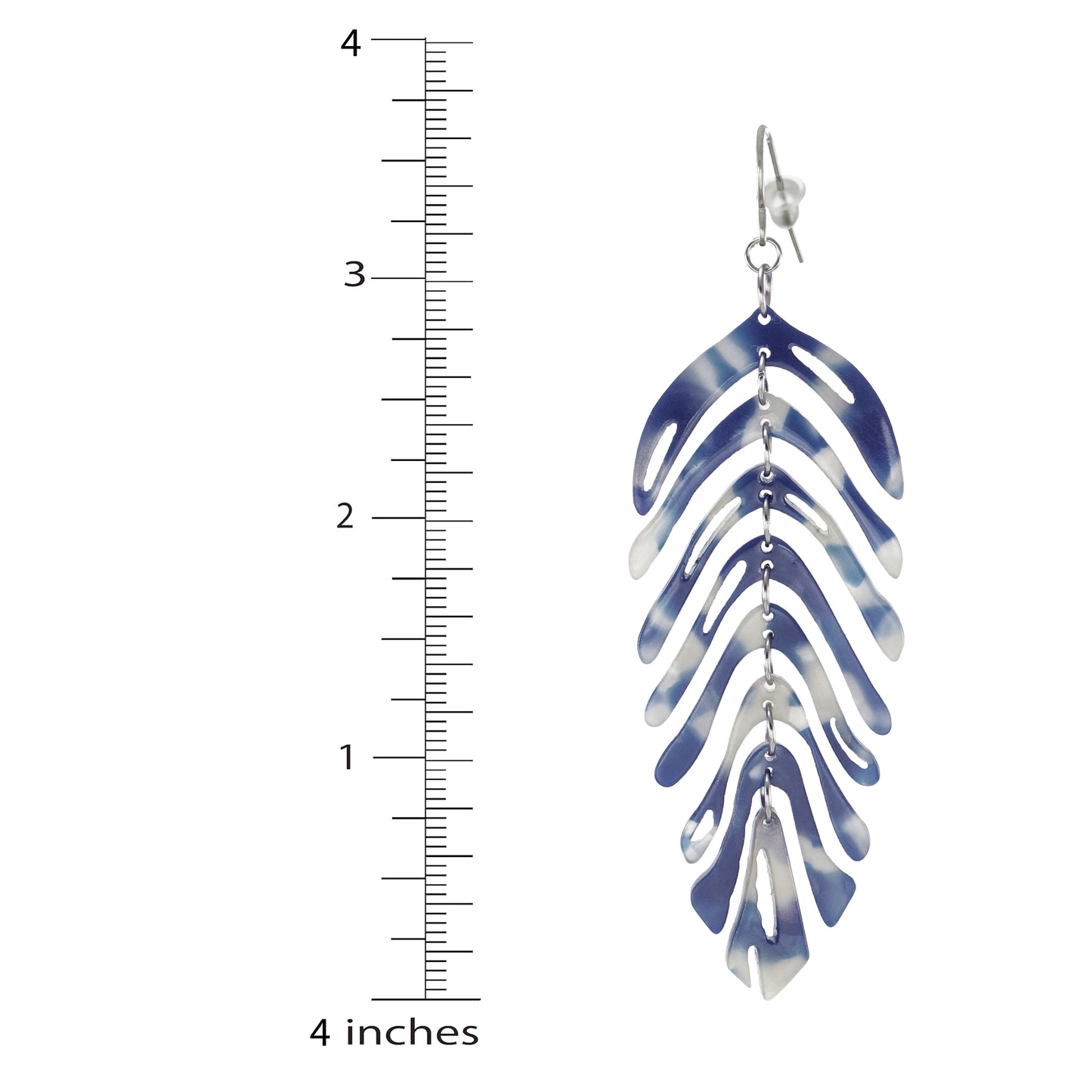Large Vibrant Acrylic Leaf Statement Earrings, Hypoallergenic, Color Choices