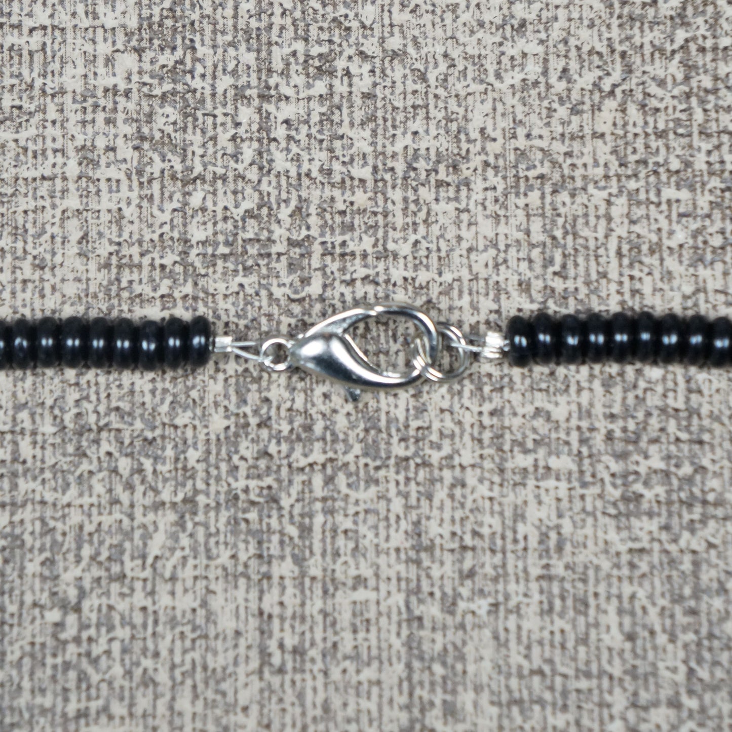 Unique Black Diamond Shape Pendant with Black Glass Statement Necklace, Length Choice