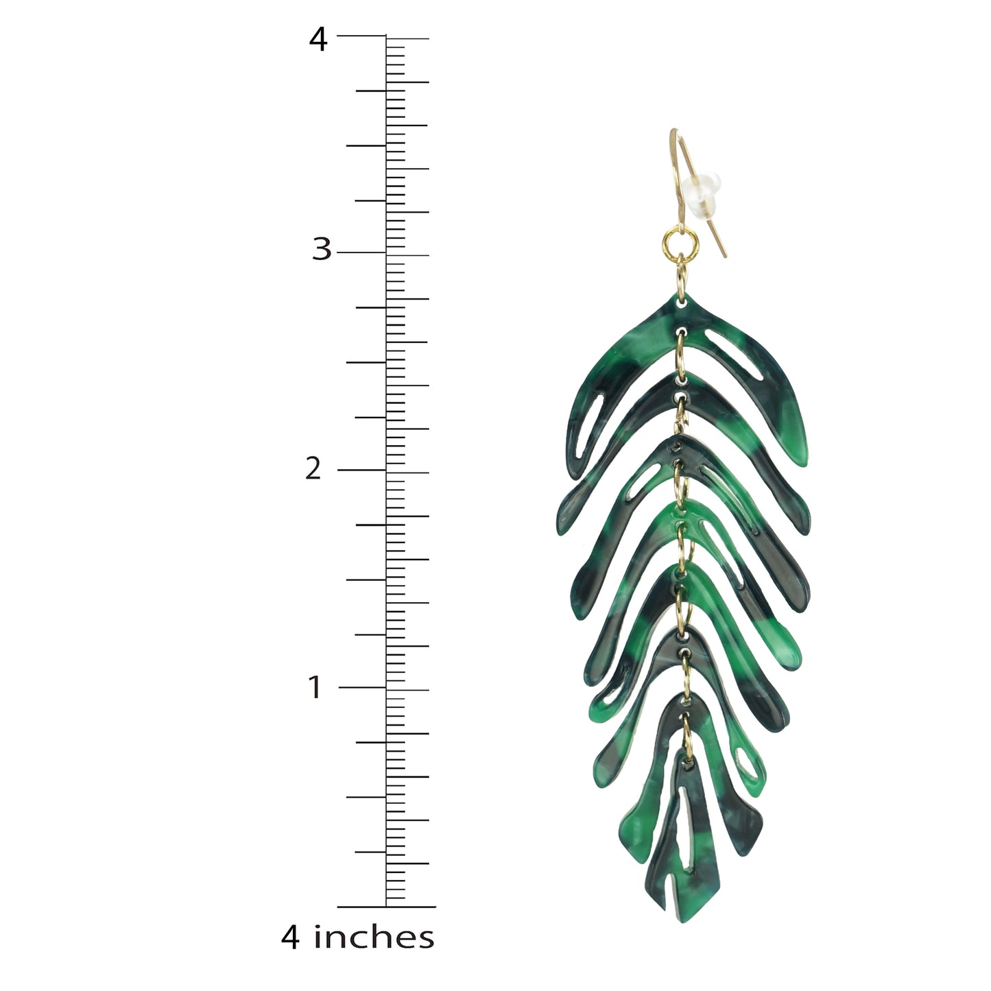Large Vibrant Acrylic Leaf Statement Earrings, Hypoallergenic, Color Choices