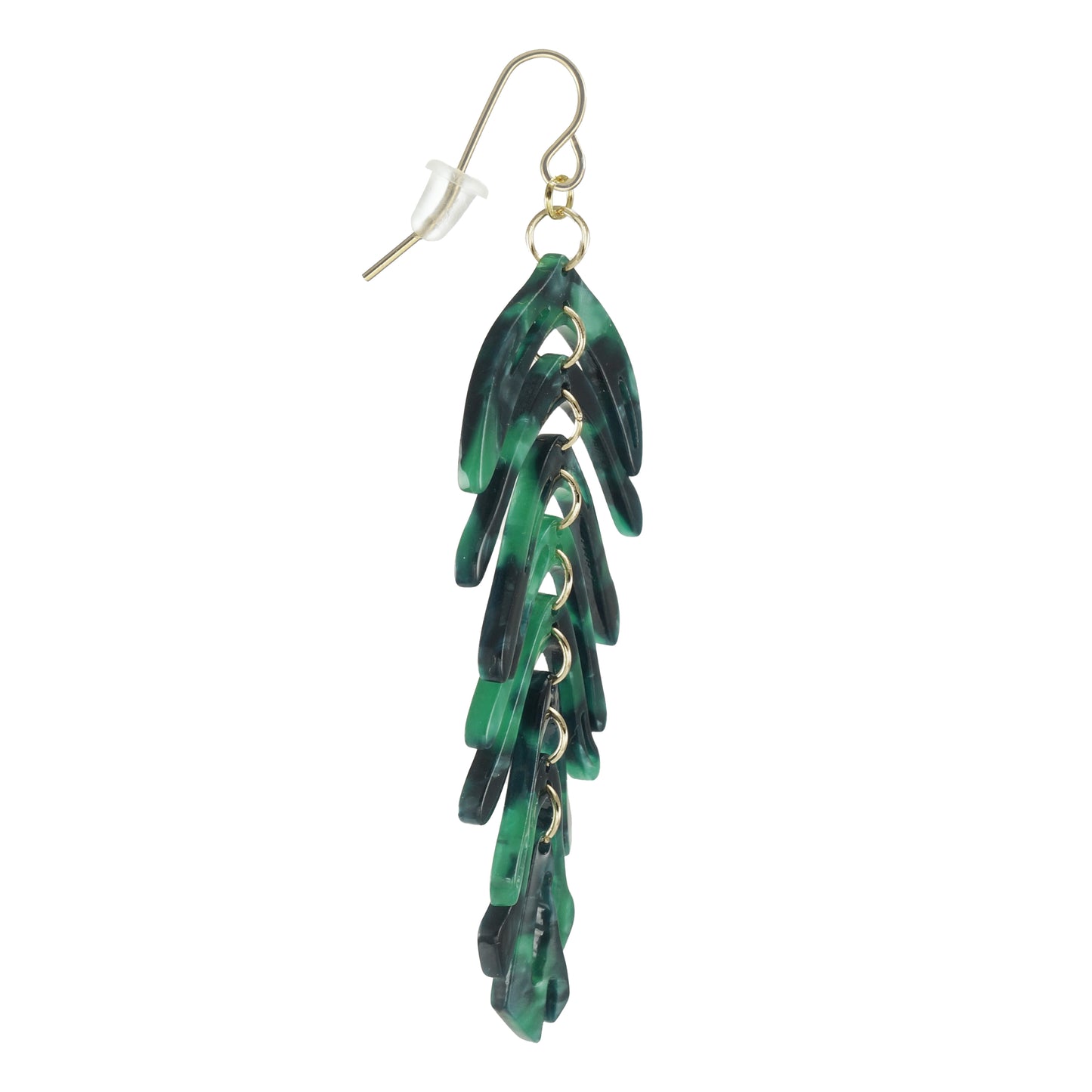 Large Vibrant Acrylic Leaf Statement Earrings, Hypoallergenic, Color Choices