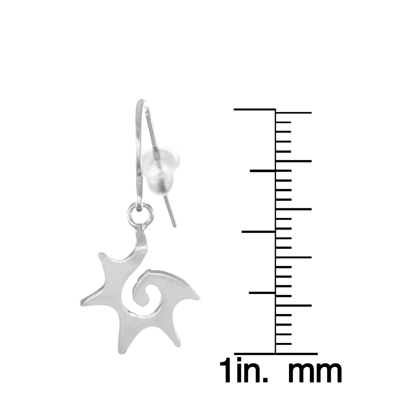 Dainty Celestial Sterling Silver Starburst, Stainless Steel Chain Necklace and Earring Set, Length Choices